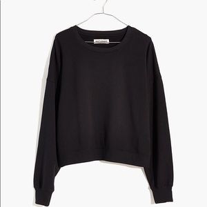 ISO Rivet and Thread crop sweatshirt in black